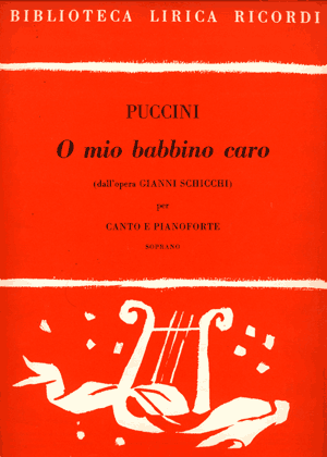 Music score O mio babbino caro by Puccini (Private collection)